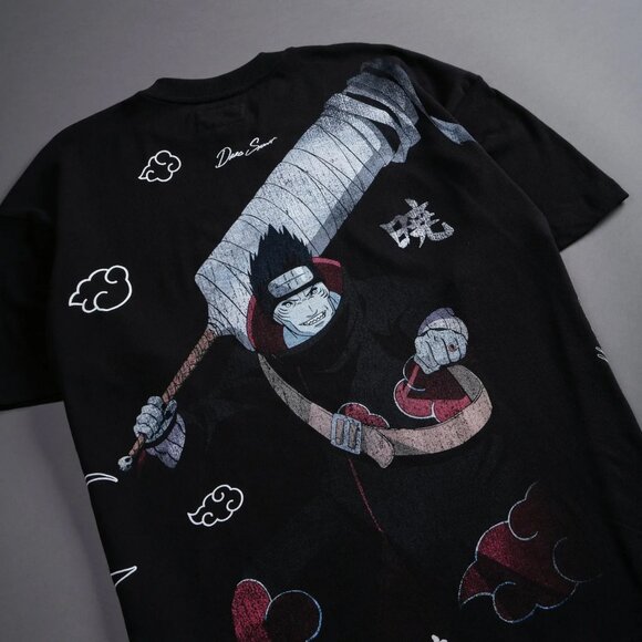 Darc Sport Kisame Akatsuki “Side By Side” Oversized Tee in Black - Picture 4 of 4